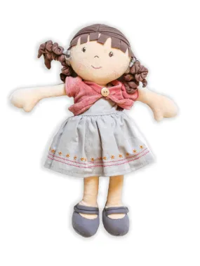 Bonikka Organic Doll - Rose with Brown Hair by Tikiri