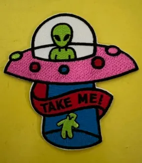 Alien Iron on Patch