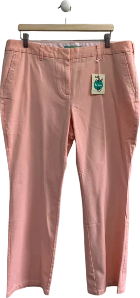 Boden Pink Straight Leg Trousers Size 18R