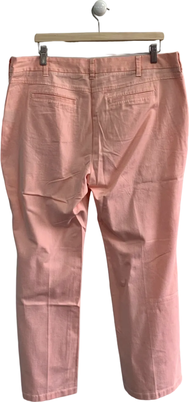 Boden Pink Straight Leg Trousers Size 18R