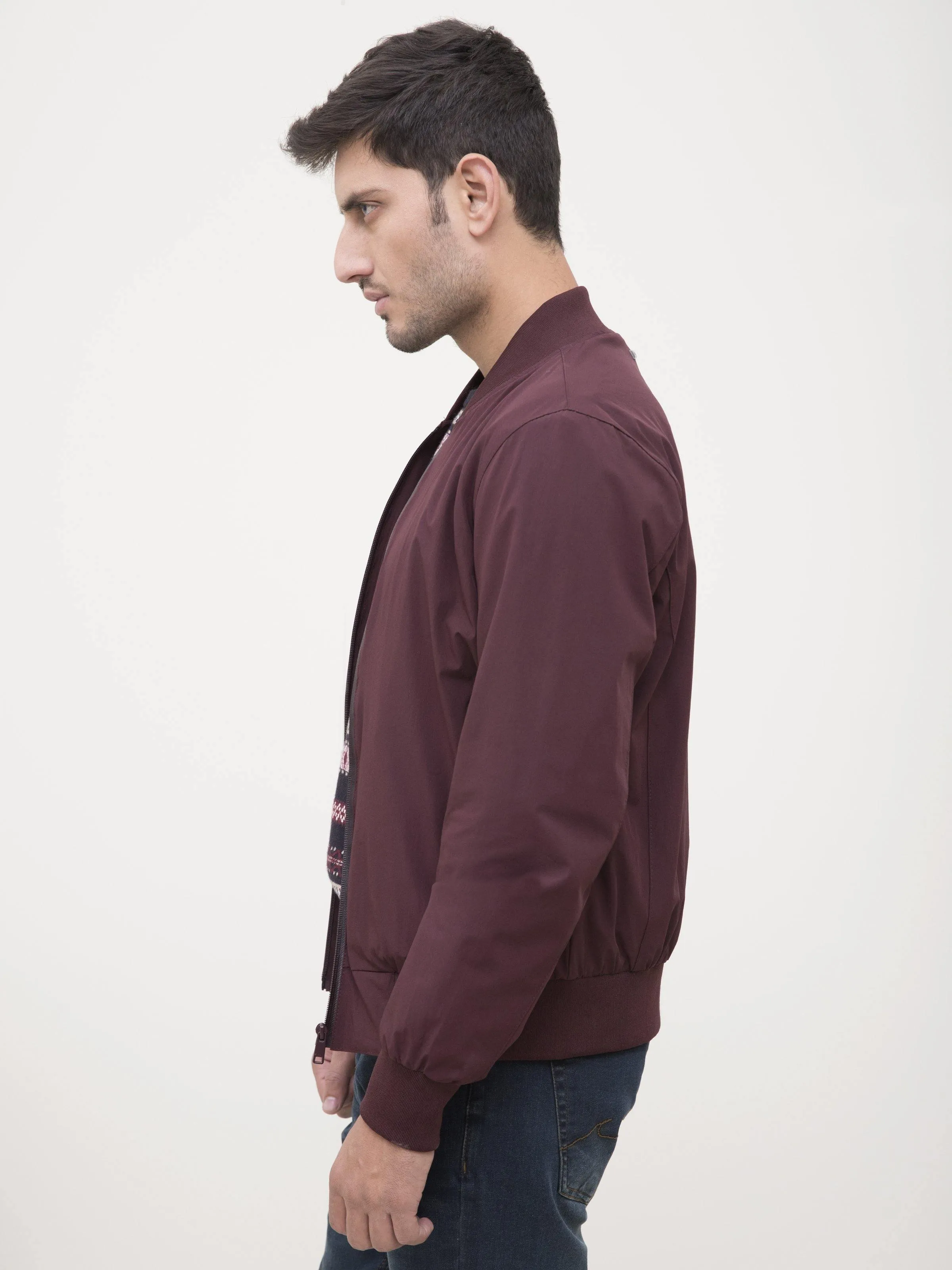 BOMBER JACKET MAROON