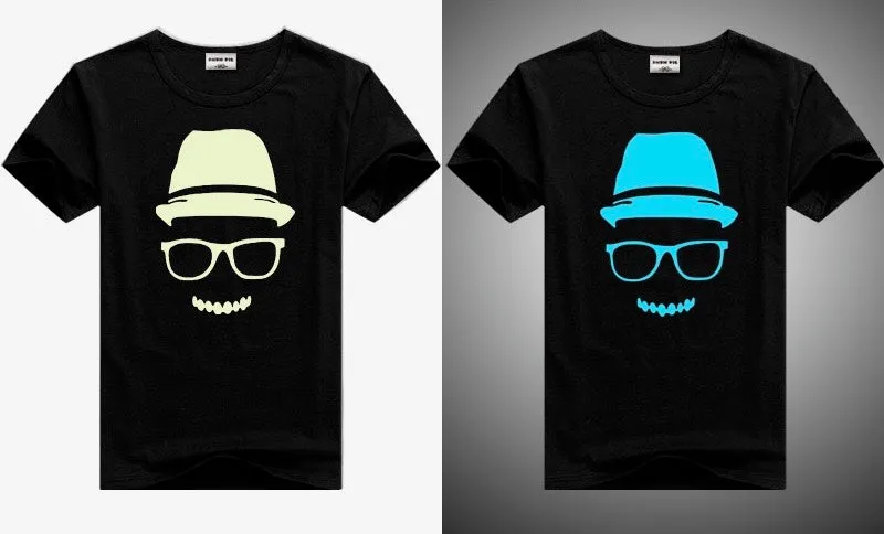 Boys And Girls Face Glow In The Dark T-Shirts - ONLY 3 LEFT !!!