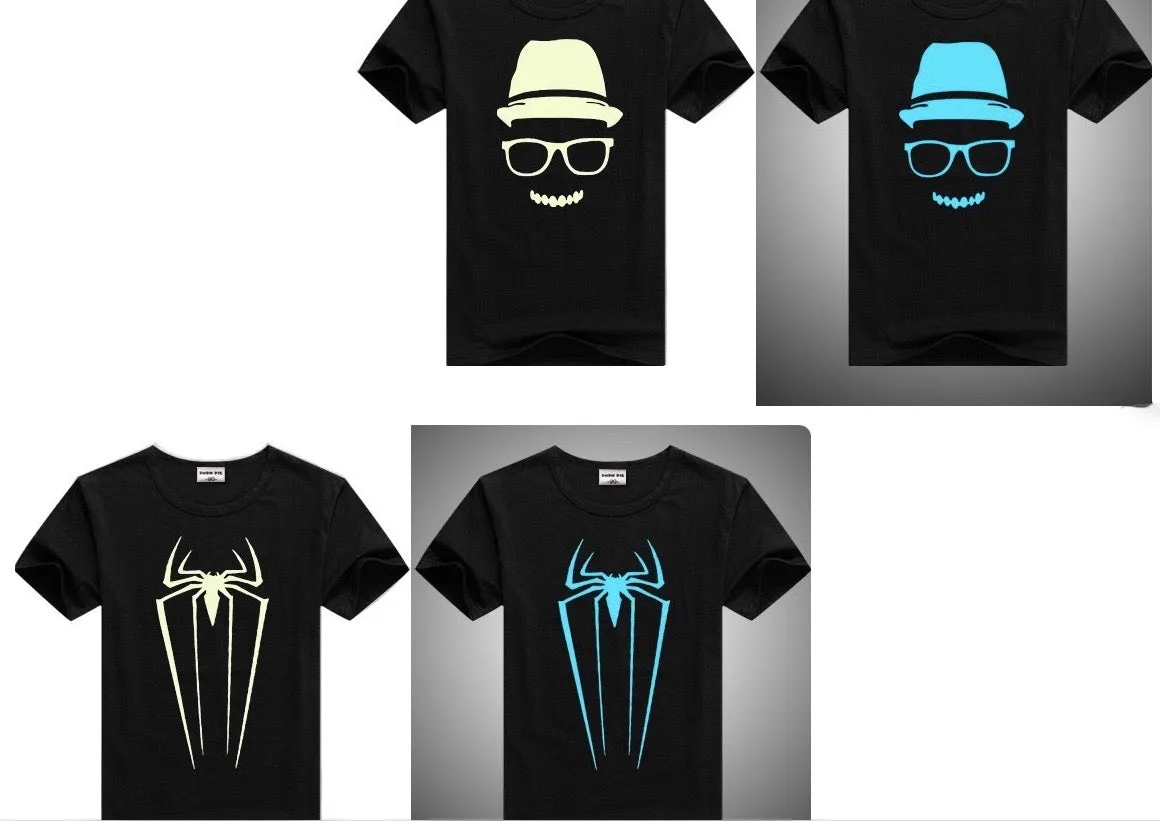 Boys And Girls Face Glow In The Dark T-Shirts - ONLY 3 LEFT !!!