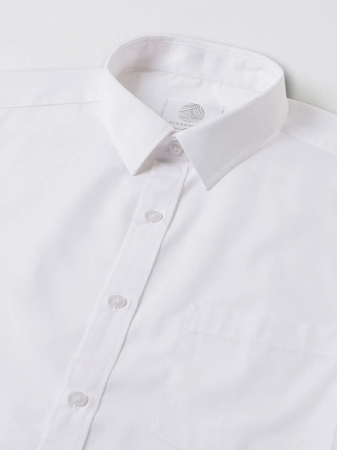 Classic Regular Fit White Shirt - Pristine (Pack of 3)