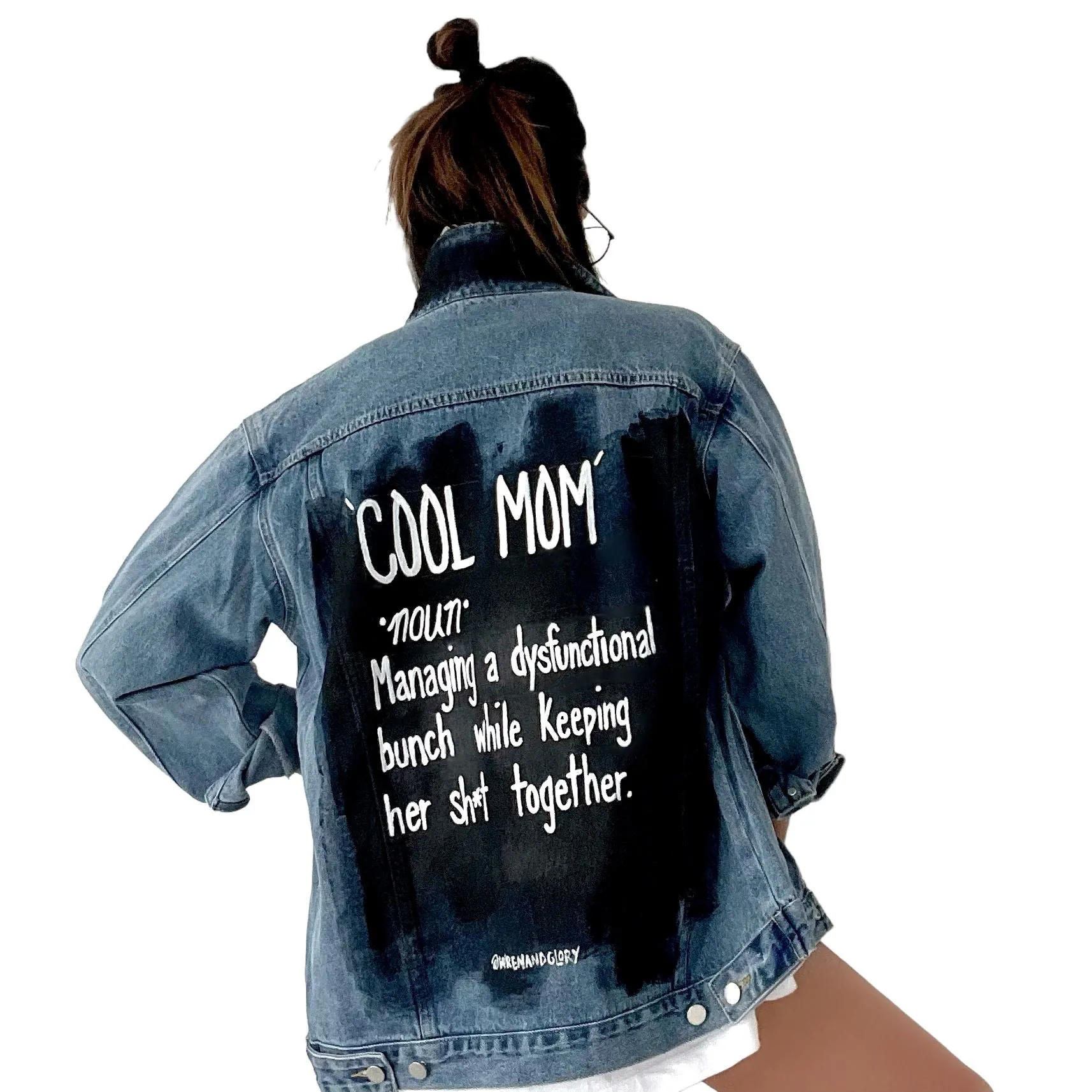 'Cool Mom' Denim Jacket