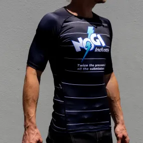 Energy Rash Guard by Nogi Industries Short Sleeve - BLACK