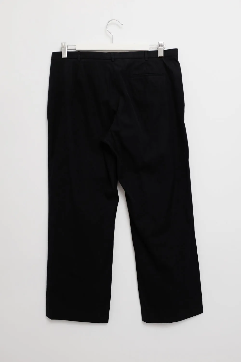 JIL SANDER BLACK STRAIGHT PANTS