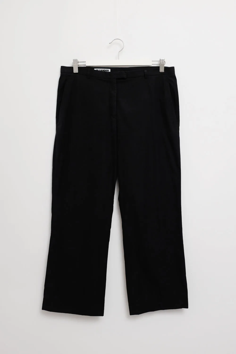 JIL SANDER BLACK STRAIGHT PANTS