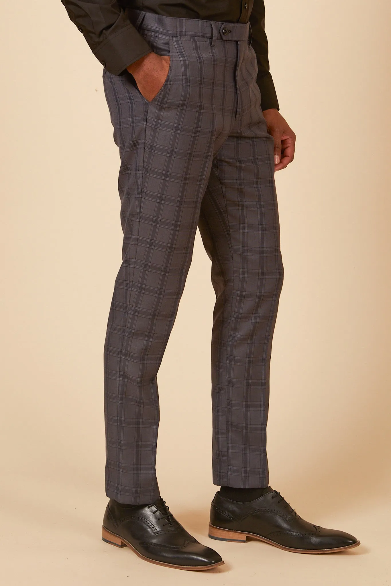 JOSE - Grey Check Three Piece Suit