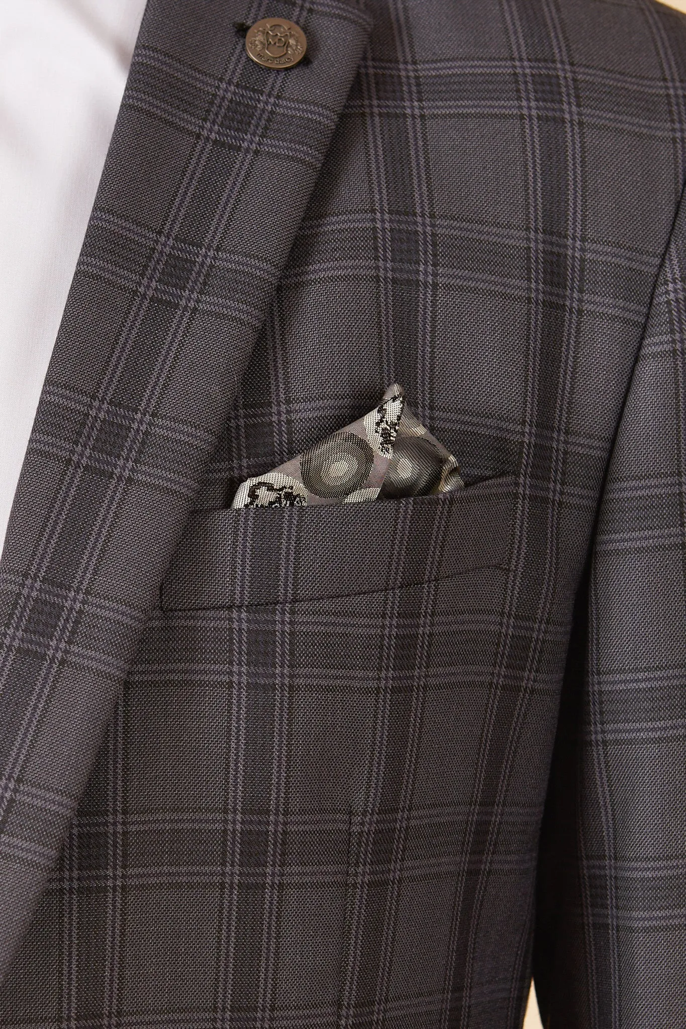 JOSE - Grey Check Three Piece Suit