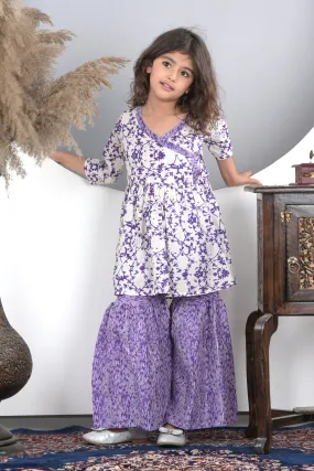 Lavender Garden Sharara Set