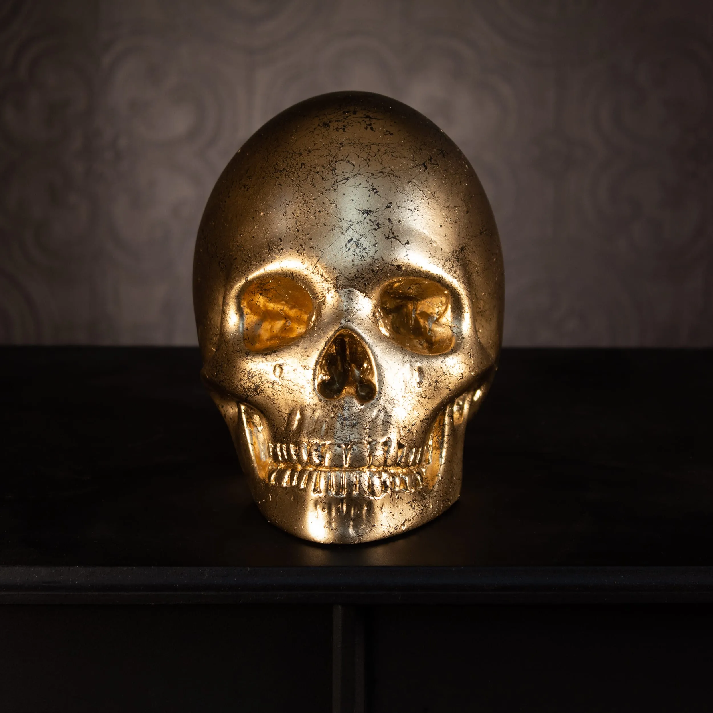 Marbled Skull Ornament