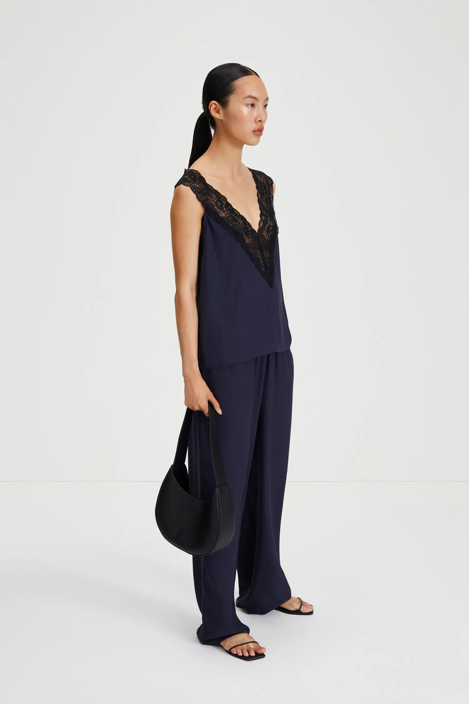 MARIA LONG TROUSERS - MIDNIGHT