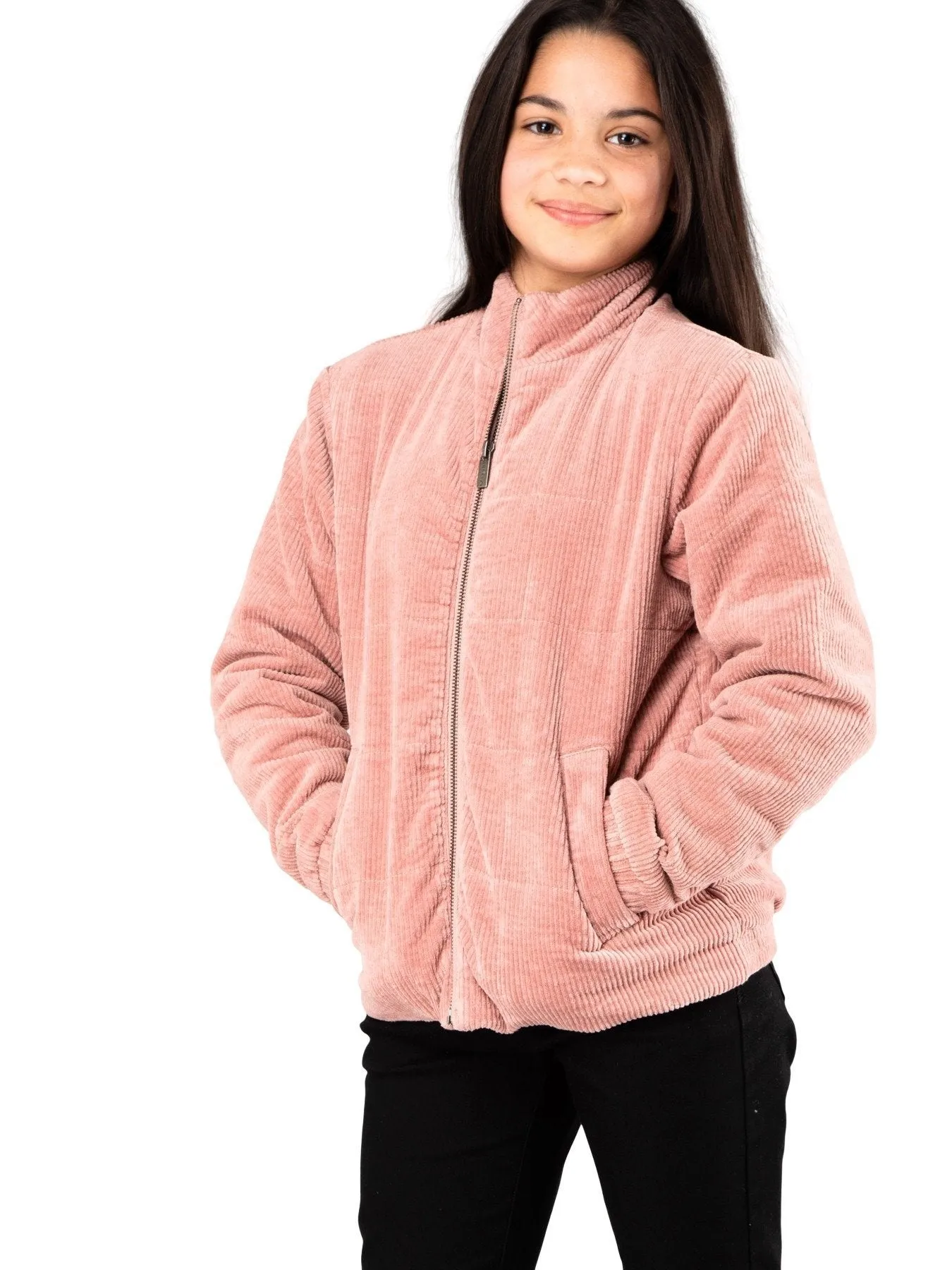 Mazey Padded Jacket Girls - Misty Rose