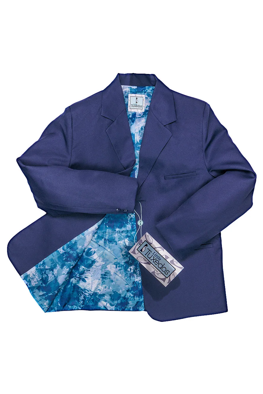 "Mason" Kids Indigo Suit (5-Piece Set)