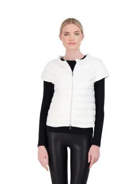 Final Sale: St. Ives Ivory Matte Finish Down Vest - Lightweight Layering Essential