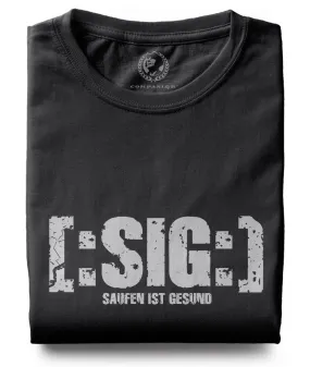 Saufen ist gesund ― T-Shirt - Schwarz