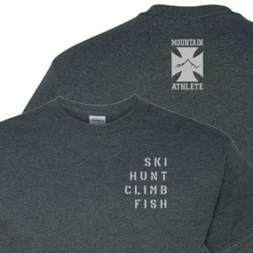 Ski Hunt Climb Fish - Dark Heather