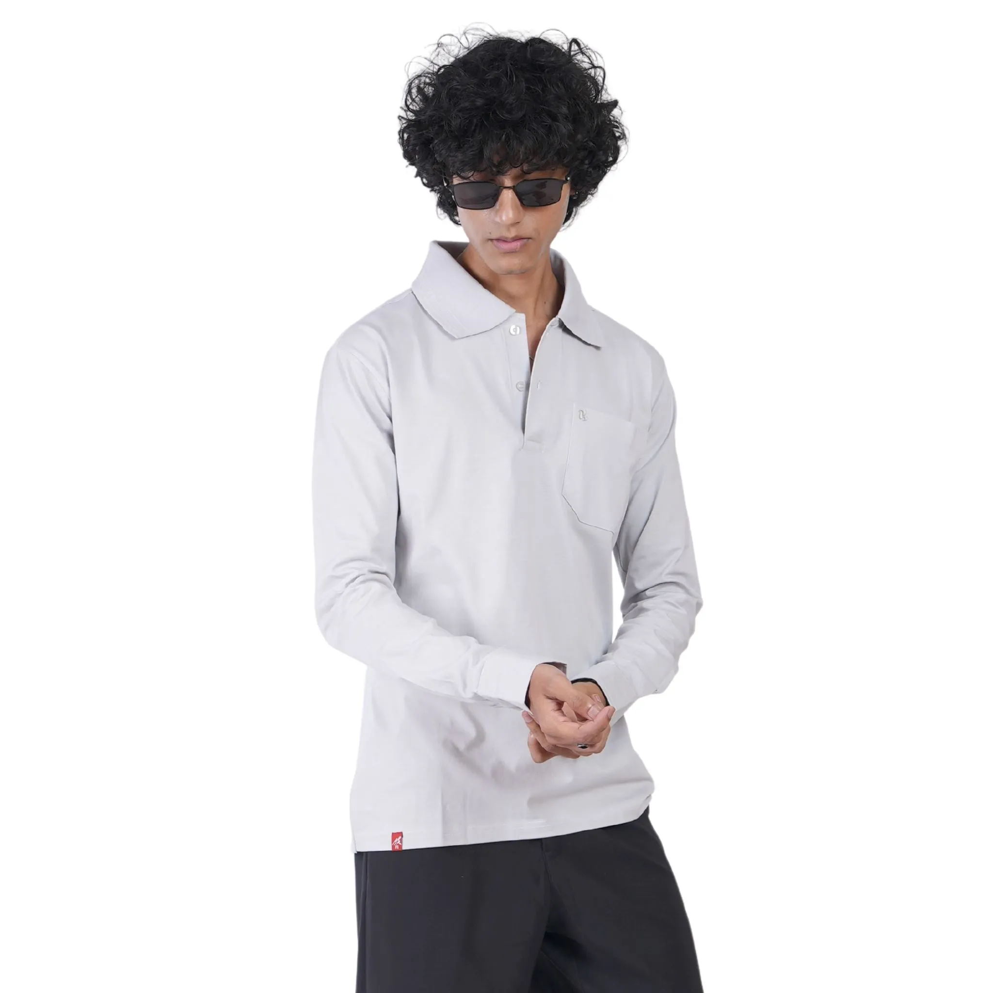 Silo Long-Sleeve Cuffed Polo Shirt